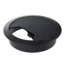 60 mm Plastic Desktop Table cable cover implementation Organizer Black Y7P5