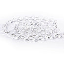 1M Clear Glass Crystal Bead Garland Chandelier Hanging DIY Wedding Light LJ