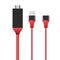 Phone 8 Pin USB to HDMI Male Cable HDTV TV HD 1080P HDMI Converter Adapter