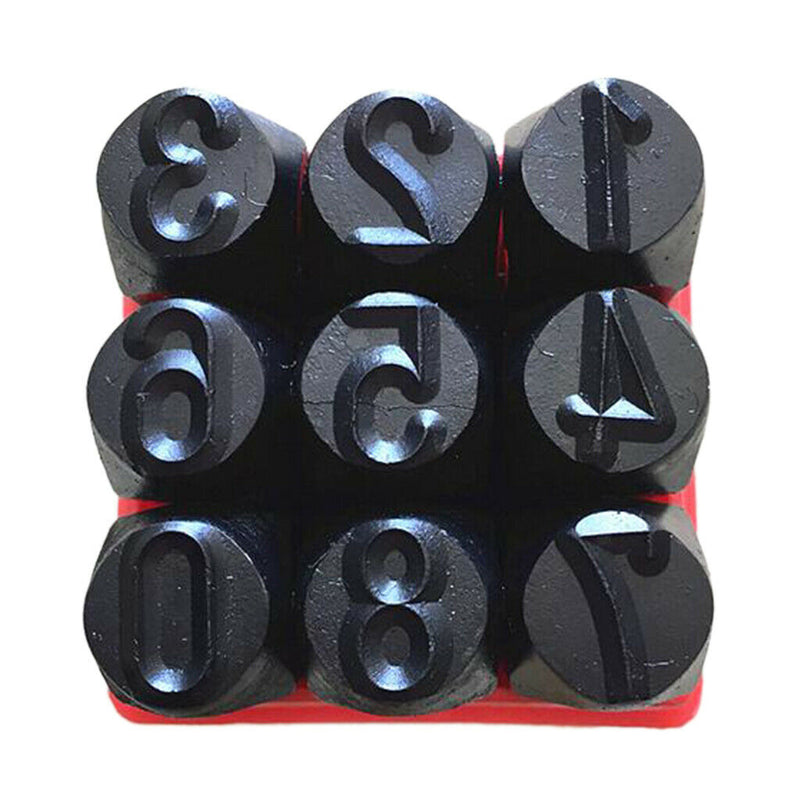 2 Sets of 18 Pieces Number Punch Set For Stamping Metal - 3mm & 12.5mm