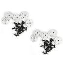 10Pcs Metal Servo Arm 25T Round Type Disc Matal Horns for MG995 MG996R MG94