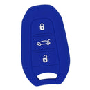 Car Key Protive Cover Holder for BUICK Flip Smart 3 Buttons Remote Key Fob Blue