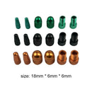 18pcs Aluminum Alloy Tire Wheel Stem Schrader+French Air Valve Caps with Adapter