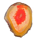 Irregular Agate Quartz Slice Crystal Coaster for Jewelry Making Craft Red