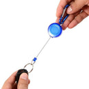 Lot 1 Badge Holder Winder Holder Keychain Retractable Carabiner Belt Clip I C4R1