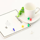 40pcs Push Pins Star Head Thumbtack Notice Board Map Tacks Office School Plastic
