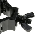 Heavy Duty Aluminum Stage Light Hook Clamp 75kg DIY Black