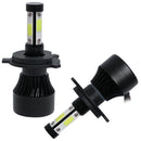 4-Side H4 9003 HB2 LED Headlight Bulbs 2400W 360000LM High Low Be%!
