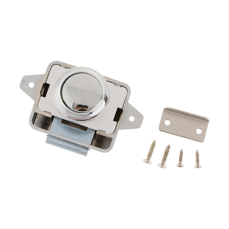 8 Pieces Push Button Cupboard Catch Lock Latch for Motorhome RV Boat New