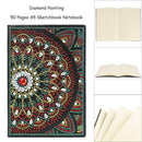 DIY Mandala Special Shaped Diamond Painting 50 Pages A5 Sketchbook Crafts