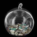 4 inches Diameter Clear Glass Pendant Vase for flower of operation jewelry M1O5