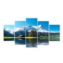 5 Panels HD Modern Art Oil Landscape Painting Canvas Print Wall Picture
