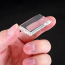 New rectangle crystal clear flat glass rectangular cabochons, 48*24*7mm 8 p