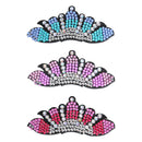 3pcs Crown Shape DIY Full Drill Diamond Painting Hair Clip Women Hairpins