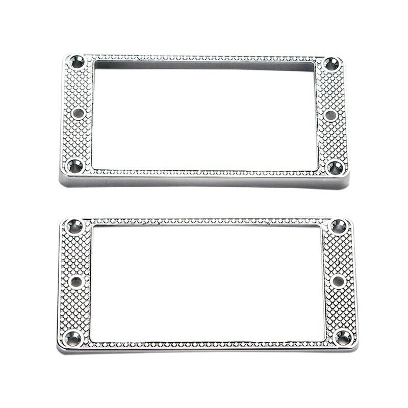 2Pcs Humbucker Pickup Ring Metal Curved Bottom Frame for LP PRS Guitar Part