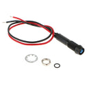 Blue 12V LED Signal Indicator Warning Light Lamp w/Wire Lead Easy Install