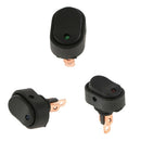3x 12V Heavy Duty LED OFF/ON Rocker Toggle Switch Car Boat Red+Green+Blue