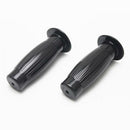 2Pcs Black Motorcycle Stripe Rubber Gel Hand Grips 7/8" Handlebar Road Bike