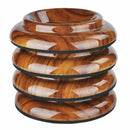 4Pcs Upright Piano Caster Cups,Rosewood Color Piano Caster Piano Leg Floor  Q3W1