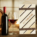 Champagne Engagement Wooden Gift Box Wine Wedding Gift NTN1