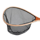 Fly Fishing Landing Net Catch & Release Net Wooden Frame Black-Nylon