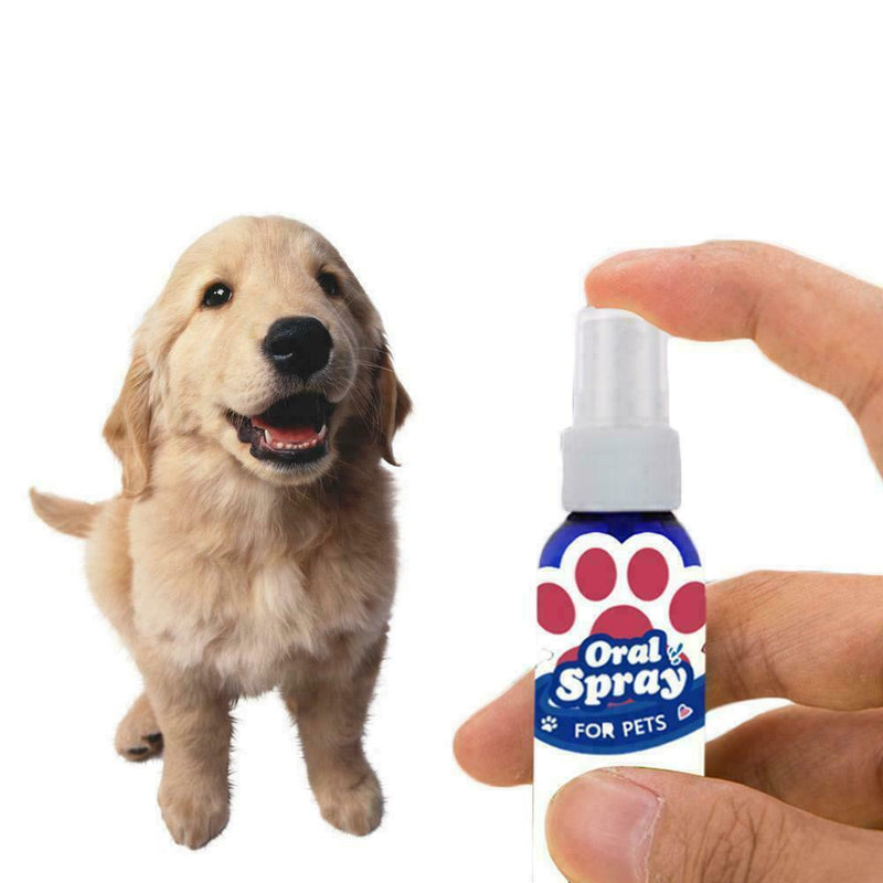 Pet oral cleanser 60ml Mouth Spray Dog Puppy Fresh Breathing Useful Dental P1I6