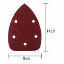 50 Pieces Mouse Detail Sander Sandpaper Sanding Paper Hook and Loop Assorte G3A9