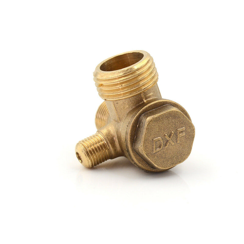 Golden Male 3 Way Brass Thread Air Compressor Check Valve Connector Tool  Gw