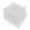 5Pack Men Women 100% Cotton White Handkerchiefs Comfy Hanky Party Hankies
