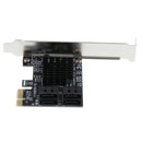 PCIe to 4-Port SATA 3.0 III Expansion Controller Card Adapter 6G Replacement