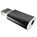 5.1 USB Drive Free to 3.5mm Mic Headphone Jack Stereo Headset Audio Sound C I5K9