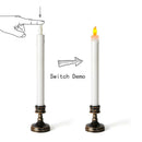 8Pcs Set Long Pole Electronic Emulation Candles LED Flameless Candles with