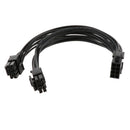 18AWG 20cm CPU Power Line CPU 8-Pin to Dual CPU 8P (4+4) Pin Y Splitter Cable