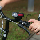 USB Rechargeable MTB Mountain Road Bike Front Headlight+ Electronic Bell