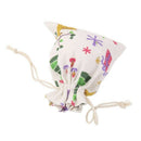 10pcs Linen Jute Drawstring Gift Bags Sacks Party Favors Xmas Pattern 14cmx J5D6