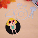 5pcs Girl Summer Time Cutting Dies Scrapbook Embossing DIY Craft Album Card