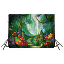 Background Cloth Plant Theme Backdrop Home Decor Tablecloth Photography Props