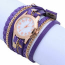 Hand-woven Wrapped Bracelet Women Watch Ladies Quartz Watch Casual Women Wr