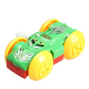 Somersault Bounce Cars Two-sided Pattern Clockwork Funny Toys Gift