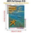5D DIY Full Drill Diamond Painting Easeful Seaside Cross Stitch (B327)