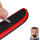4Pcs Universal Car Door Sill Protector Carbon Fiber Door Anti-Wear Plate Co H8I7