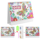 DIY Butterfly Special Shaped Diamond Painting 2020 New Year Table Calendar