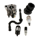 6 Pieces Carburetor Spark Plug Oil Fuel Line Filter Kit for STIHL 034 036 MS340
