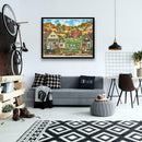 5D DIY Full Drill Diamond Painting Village View Cross Stitch Embroidery Kit