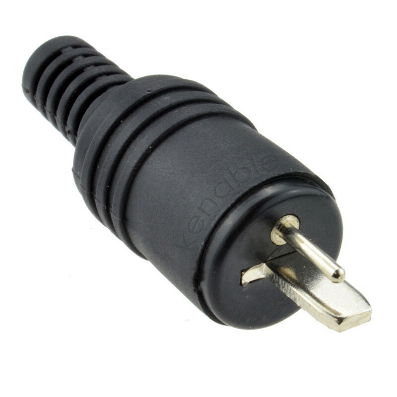 2 pin DIN Plug Speaker and HiFi Connector Screw Terminals [2 Pack]   Z