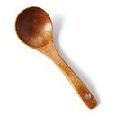 Kitchen Handle Wooden Bamboo Soup Spoon Utensil Cooking Catering Ladle Tableware