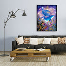 Diamond Painting Undersea Dolphin DIY Full Round Drill Wall Picture 30x40cm