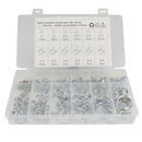 100pcs Double Wire Spring Hose Clamps Fuel Line Hose Tube Clips Assortment