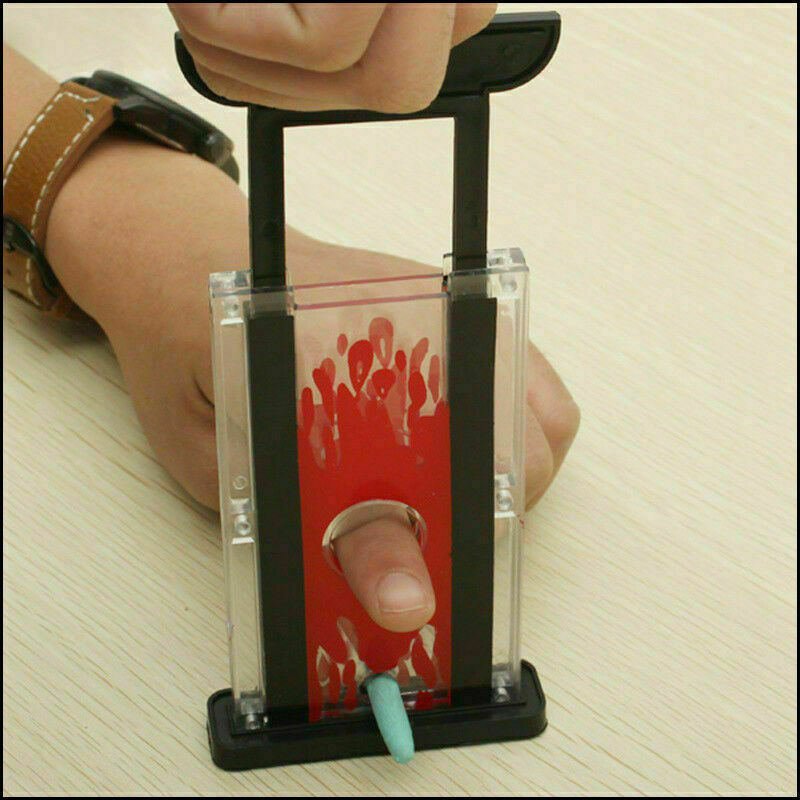 Magic Finger Chopper Guillotine Hay Magician Trick Prop Funny Best T O4O9