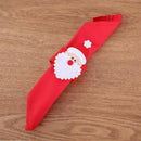 Christmas Santa Claus Napkin Rings Serviette Holder Table Banquet  Decorati JR